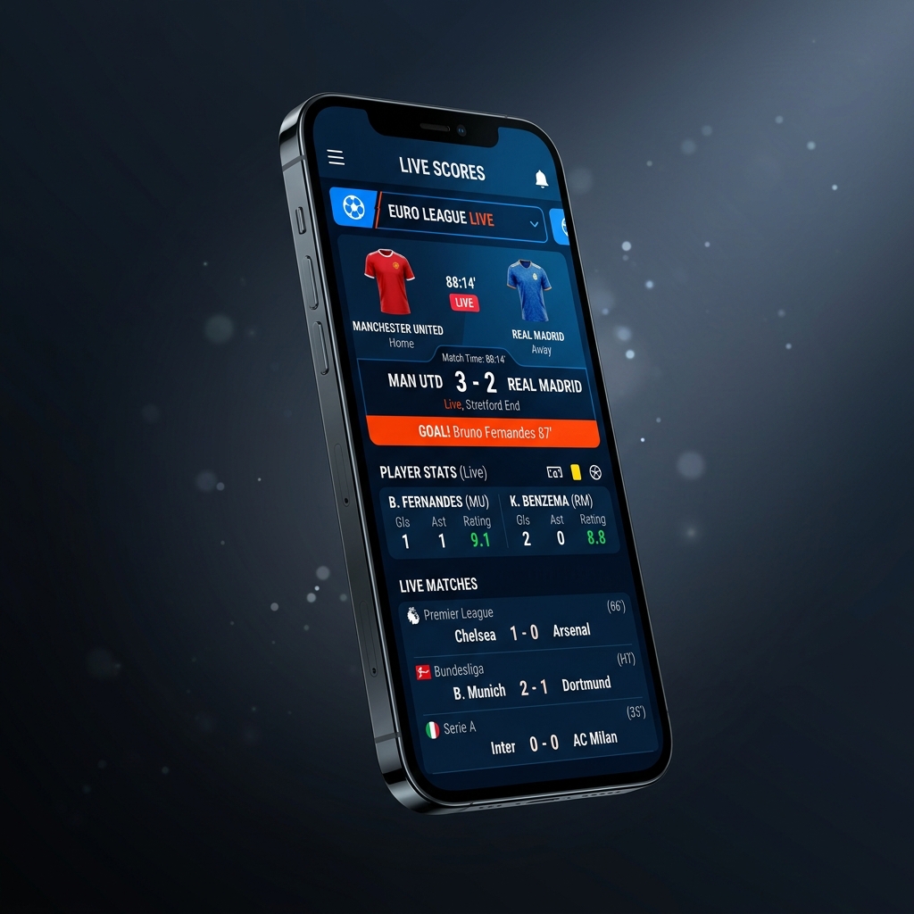 SportzFy TV App Mockup